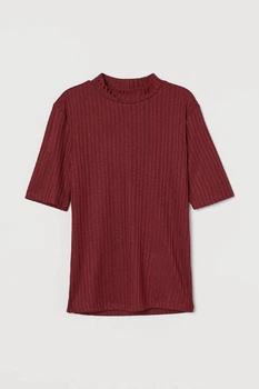 Топ H&M 760123П S бордовый