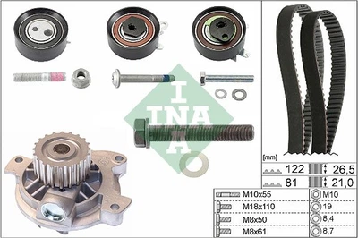Комплект ГРМ + помпа VW LT 96-/VW T4 2.5TDI 91- 530 0483 30 INA