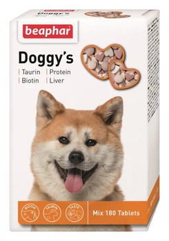 Ласощі для собак з таурином, протеїном, біотином та печінкою Doggy's Mix, 180 гр