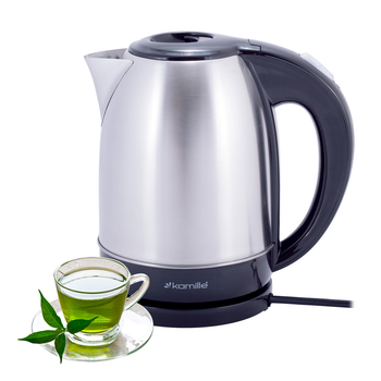 Чайник электрический Kamille KM-1722 из нержавеющей стали 1850-2200W со шкалой 1.7 л Серебристый (21-84-1722)
