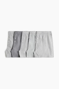 Набор семейные боксеры H&M 100% хлопок размер L grey mix 0065