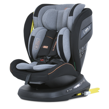 Детское автокресло El Camino ME 1117 I-CON Melange Ultimate Gray ISOFIX Top Tether 360º