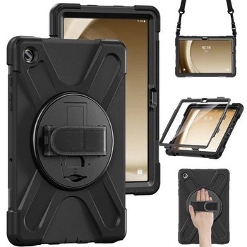 Чохол Rugged 3 Layers броньований протиударний з захистом-360 для Samsung Galaxy Tab A11+ Plus X230 X236 Чорний