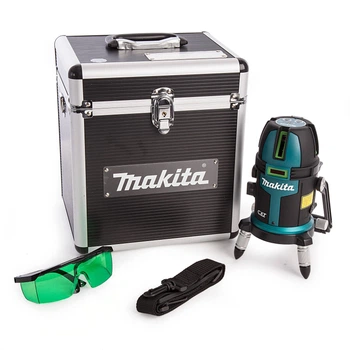 Нівелір лазерний акумуляторний Makita SK312GDZ (20 м, 4 промені, зелений, CXT, без акумулятора та зарядного пристрою)