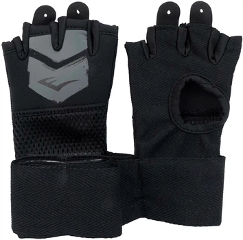 Бинти-рукавички Everlast Prospect Quick Wraps (P00002986) Уні L/XL Чорно-сірі (009283619480)