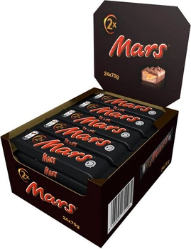 Шоколадний батончик Mars x 2 70 г х 24 шт