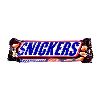 Шоколадний батончик Snickers 50 г х 40 шт