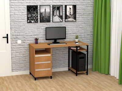 Стіл письмовий FlashNika Loft СКЛ-6 140 бук