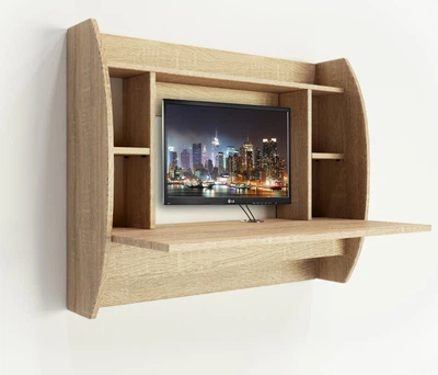 Навесной компьютерный стол AirTable Eco Comfy-Home дуб сонома