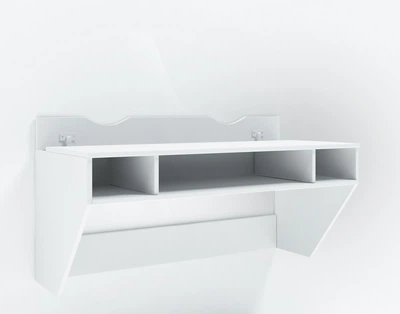 Навесной компьютерный стол AirTable-II Mini Comfy-Home белый