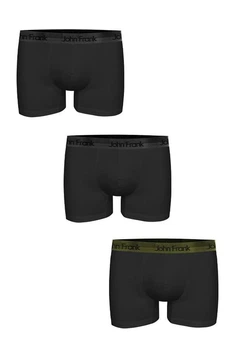 Трусы боксеры, 3 штуки John Frank 52(XL) Чёрный (98437)