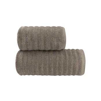Полотенце махровое Microcotton premium 70*140 см серо-коричневый