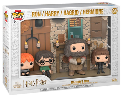 Zestaw figurek Funko Pop! Moments Deluxe Harry Potter Hagrids Hut 4 szt (889698702546)