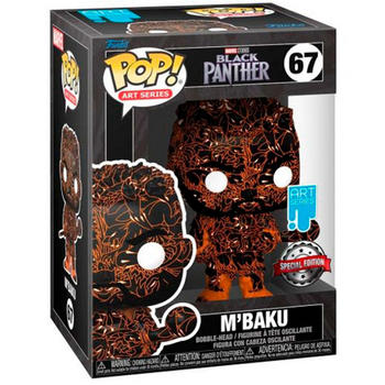 Фігурка Funko Pop! Marvel Black Panther M Baku Artist в ексклюзивному чохлі 9 см (889698648912)