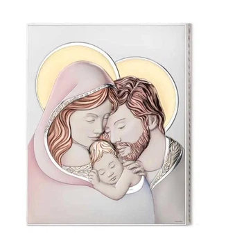 Серебряная икона Святое Семейство (32 x 39 см) Valentі 81352 6L COL