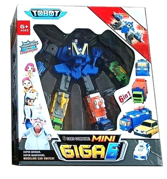 Трансформер робот тобот Гига 6 Tobot Mini Giga 6в1 Магма, 20см