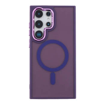 Чохол TPU+PC Space Magnetic Color with Magsafe для Samsung Galaxy S25 Ultra 5G (S938) Колір Dark Purple