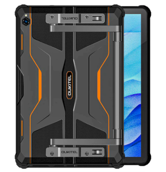 Захищений водонепроникний планшет Oukitel RT6 10.1'' FHD+ 8GB 256GB MT8788 20000mAh 16+16Мп IP69K NFC LTE Black-Orange (6931940750226)