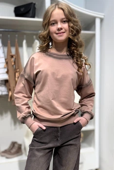 Свитшот MiniModa 164 см Коричневый (2125000865010)