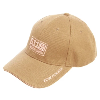 Кепка бейсболка тактическая One size Хлопок Полиэстер 5.11 Tactical цвет хаки TY-6308