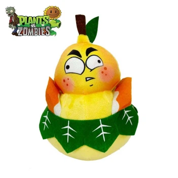 Мягкая игрушка плюшевая Plants vs Zombies Огненная Тыква 18 см из игры Растения против зомби
