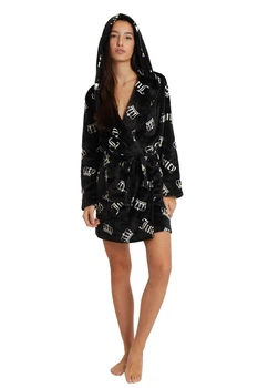 Плюшевый халатик Juicy couture shawl collar plush robe с капюшоном размер S/M