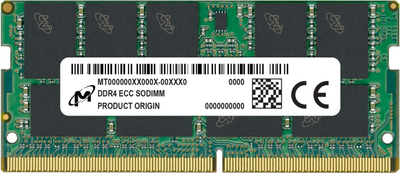 Pamięć RAM Micron SO-DIMM DDR4-3200 16384MB PC4-25600 (MTA9ASF2G72HZ-3G2R)