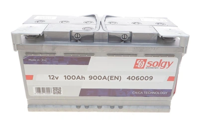 Аккумуляторная батарея 100Ah/900A 353x175x190/+R - 406009 SOLGY