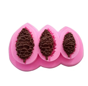 Молд силиконовый Шишки 75 на 110 мм розовый