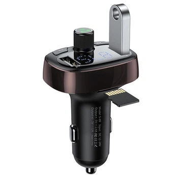 Автомобільний трансміттер Baseus T-typed Bluetooth MP3 Charger чотний