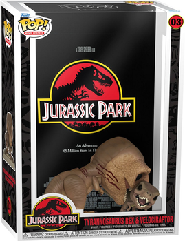 Набір фігурок Funko Pop! Movie Poster Jurassic Park Tyrannosaurus Rex and Velociraptor 2 шт (889698615037)