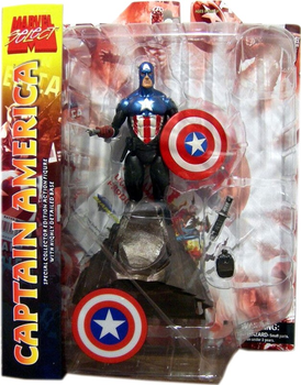 Фігурка з аксесуарами Select Diamond Marvel Select Captain America 18 см (699788108291)