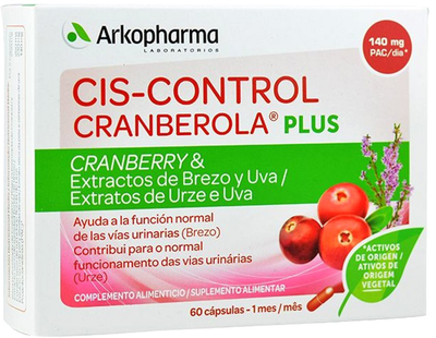 Дієтична добавка Arkopharma Cranberola Ciscontrol Plus Wrzos 60 капсул (3578830112912)