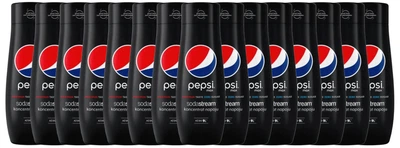 Набір 15 шт Сироп концентрат для води SodaStream Pepsi MAX Zero без цукру 440 мл на 9 л напою