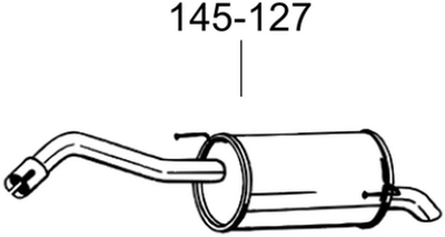 Глушник Bosal Nissan Note 06-13 (145-127)