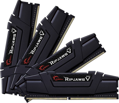 Оперативна пам'ять G.Skill DDR4-4000 32768MB PC4-32000 (Kit of 4x8192) Ripjaws V Black (F4-4000C18Q-32GVK)