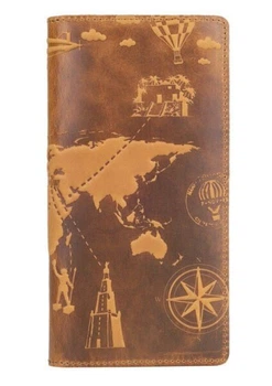 Шкіряне портмоне Hi Art 7 wonders of the world WP-05-S18-0935-T002 Жовтий
