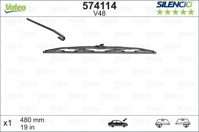 Щітка склоочисника 480мм Daewoo Lanos/Nubira/Chevrolet Lacetti 97- - 574114 VALEO