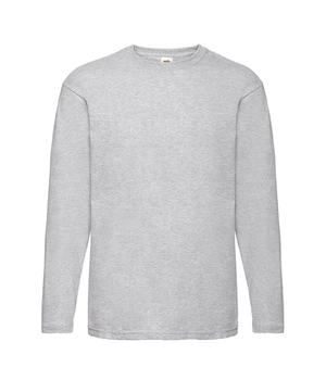 Футболка з довгим рукавом Fruit of the Loom Valueweight long sleeve 4XL Сірий (7610380944XL)