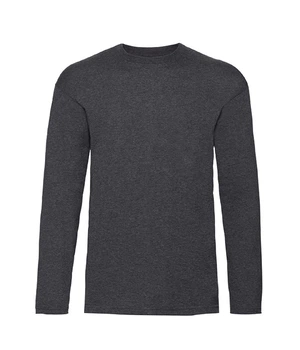 Футболка с длинным рукавом Fruit of the Loom Valueweight long sleeve 3XL Темно-Серый Меланж (7610380HD3XL)