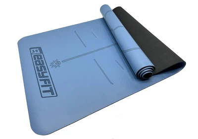 Коврик для йоги профессиональный Pro каучук 5 мм Голубой EasyFit (2000003101702)