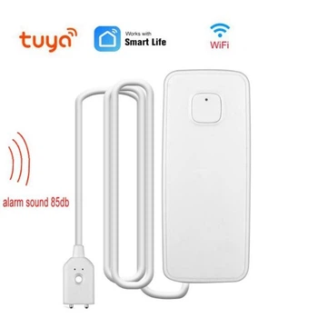 Умный датчик протечки воды / датчик затопления WiFi Tuya smart house с сигнализацией