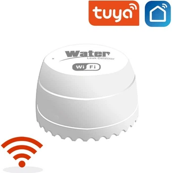 Умный датчик протечки воды / датчик затопления WiFi Tuya smart house