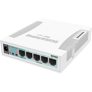 Коммутатор MikroTik RB260GS CSS106-5G-1S 5 x Gigabit Ethernet Smart Switch