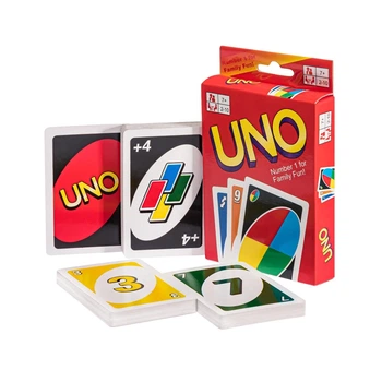Карти Уно (Uno) 108 карт + коробочка + додаткові карти з існструкцією на англійській