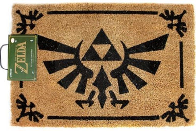 Wycieraczka pod drzwi Pyramid The Legend of Zelda Triforce Black 60 x 40 cm (5050293851228)