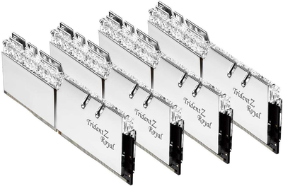 Pamięć RAM G.Skill DDR4-3600 65536MB PC4-28800 (Kit of 4x16384) Trident Z Royal Silver (F4-3600C16Q-64GTRSC)