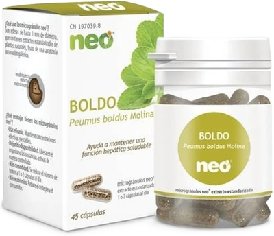 Naturalny suplement diety Neo Fitogranulos Boldo 45 kapsułek (8436036590161)