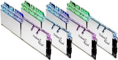 Оперативная память G.Skill DDR4-4000 131072MB PC4-32000 (Kit of 4x32768) Trident Z Royal Silver (F4-4000C18Q-128GTRS)