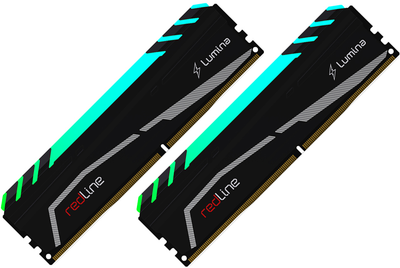 Pamięć RAM Mushkin DDR4-4133 16384MB PC4-33000 (Kit of 2x8192) Redline Lumina RGB Black (MLA4C413KOOP8GX2)